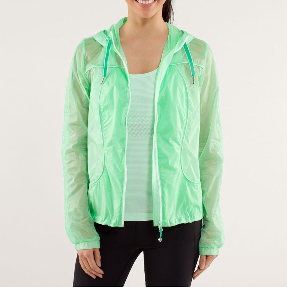 Lululemon Transparent-See Jacket
Fresh Teal / Very Green sz 12